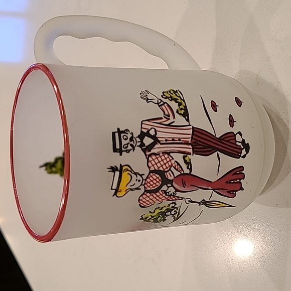 Vintage Fad Studios Frosted Glass Mug "Nineties Here's To Us" - Picture 1 of 5